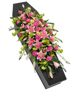 Rose & Lilly Casket Spray