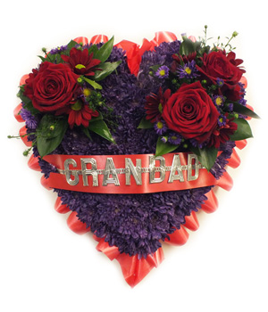 Purple Grandad Heart