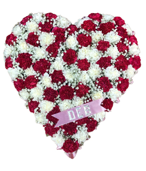Carnation and Gypsophilia Heart