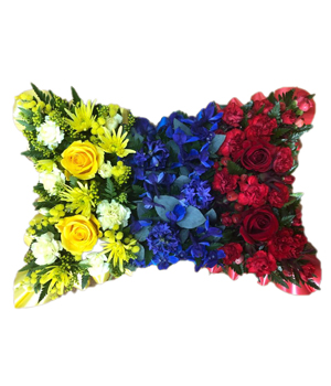 Yellow Blue Red Pillow